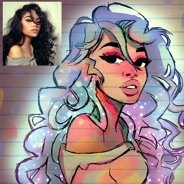Illustrator Turns Strangers Into Manga-Like Characters, And The Result Is Pretty Awesome