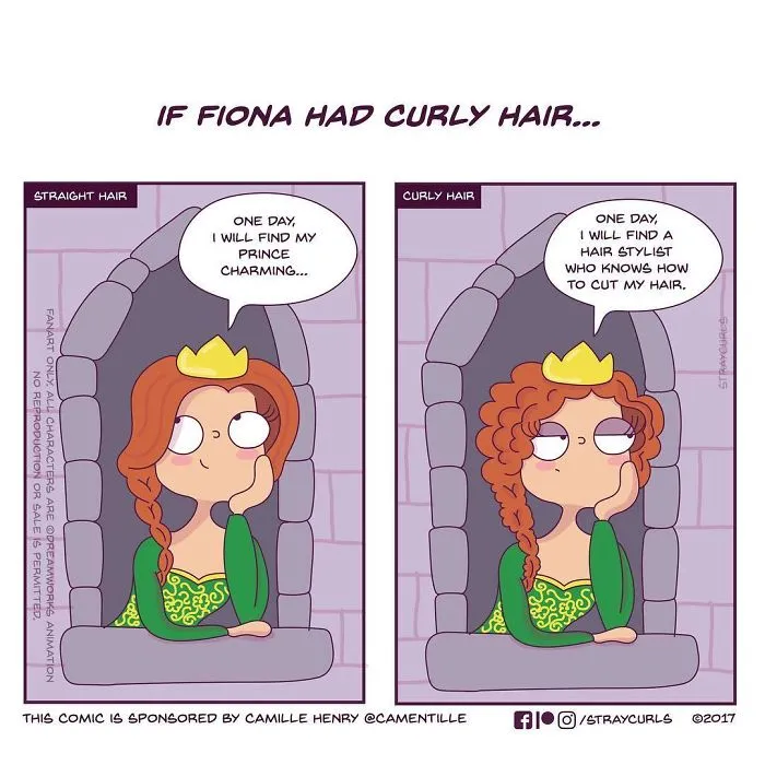 Illustrator Shows What Would Happen If Disney Princesses Had Curly Hair, And The Consequences Are Hilarious