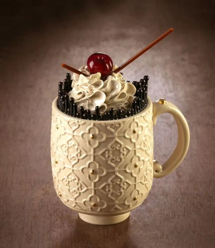 Artist Can’t Eat Sweets Due To Health Problems So He Creates Them From Porcelain Instead