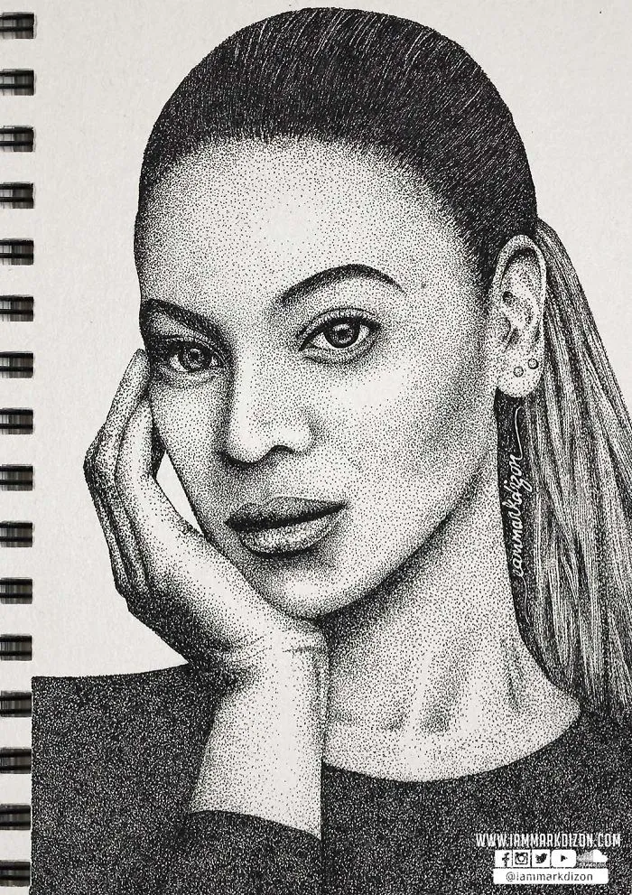 My Portraits Are Created From Thousands Of Dots