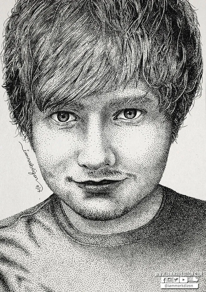 My Portraits Are Created From Thousands Of Dots