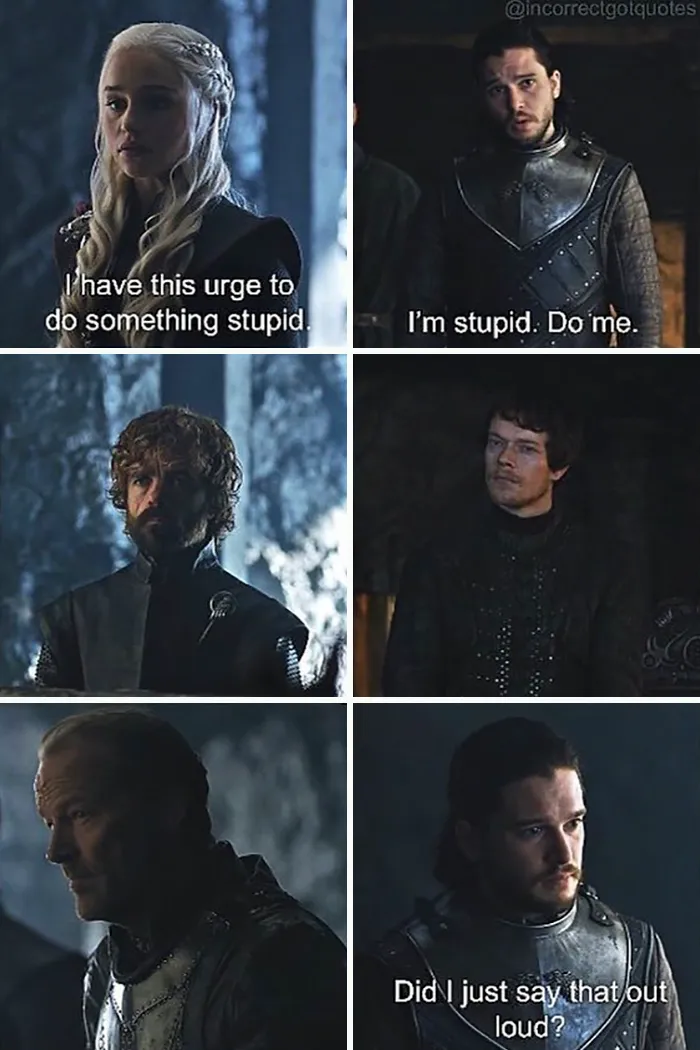 35 Hilariously Incorrect 'Game of Thrones' Quotes That Made Us Die From Laughter