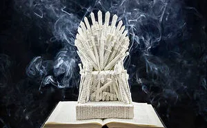 I Make Game Of Thrones Sculptures Using The Books From The Series