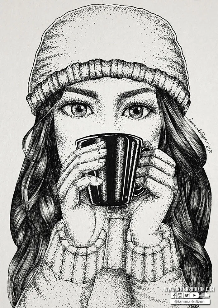 My Portraits Are Created From Thousands Of Dots