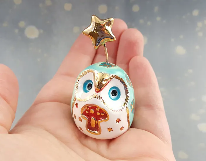 Mushroom Fairy Owl