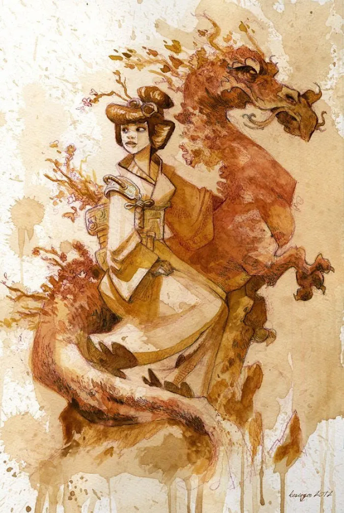 I Paint With Tea To Create Steampunk Art
