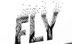 Fly Word Art
