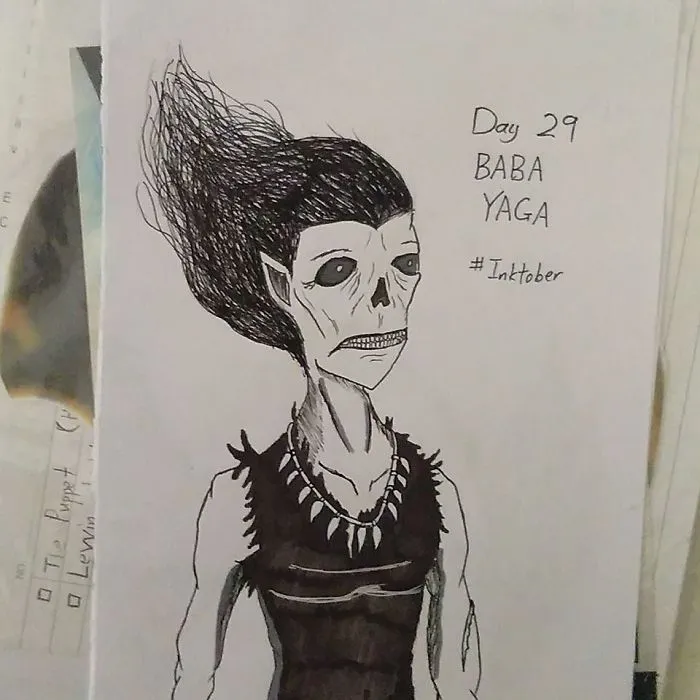 I Illustrated 31 Monsters From Many Cultures, Folklore And Myths In Inktober