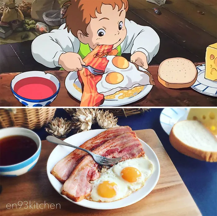 Desayuno de El castillo ambulante