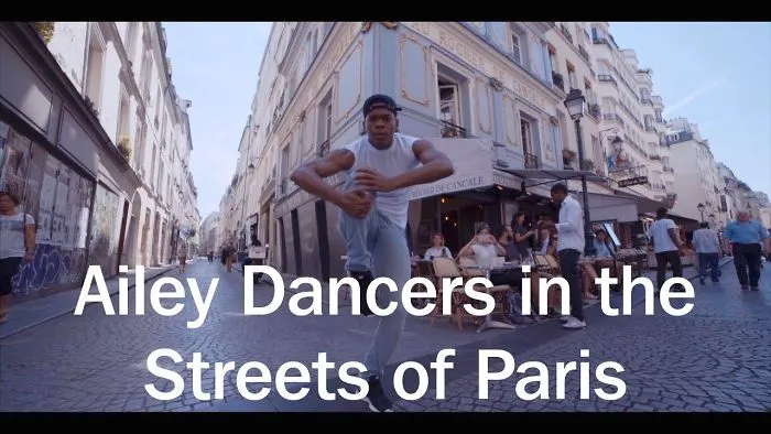 Ailey Dancers In The Streets Of Paris