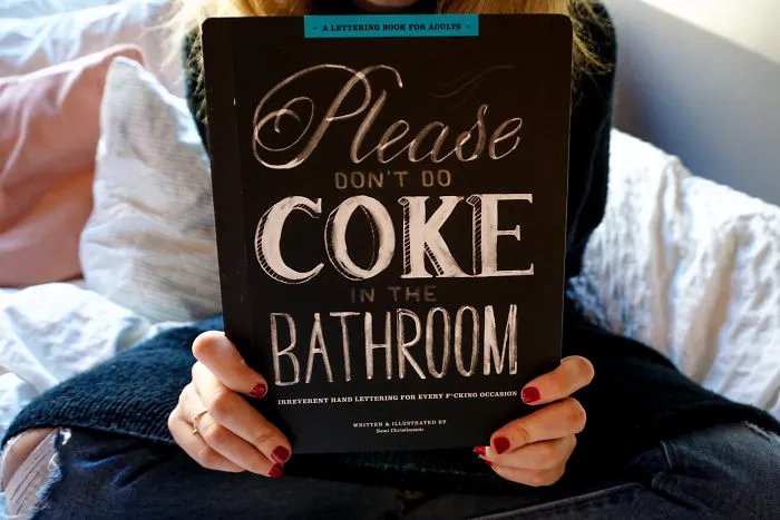 Express Your Irreverent Attitude And Sarcastic Sentiments Through Beautiful Calligraphy In This How-To Lettering Book For Adults