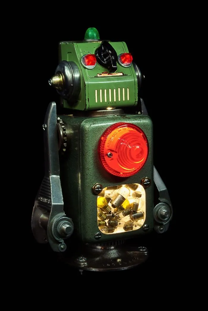 Robots Reborn. Upcycled Illuminated Art Robot Sculptures By +brauer