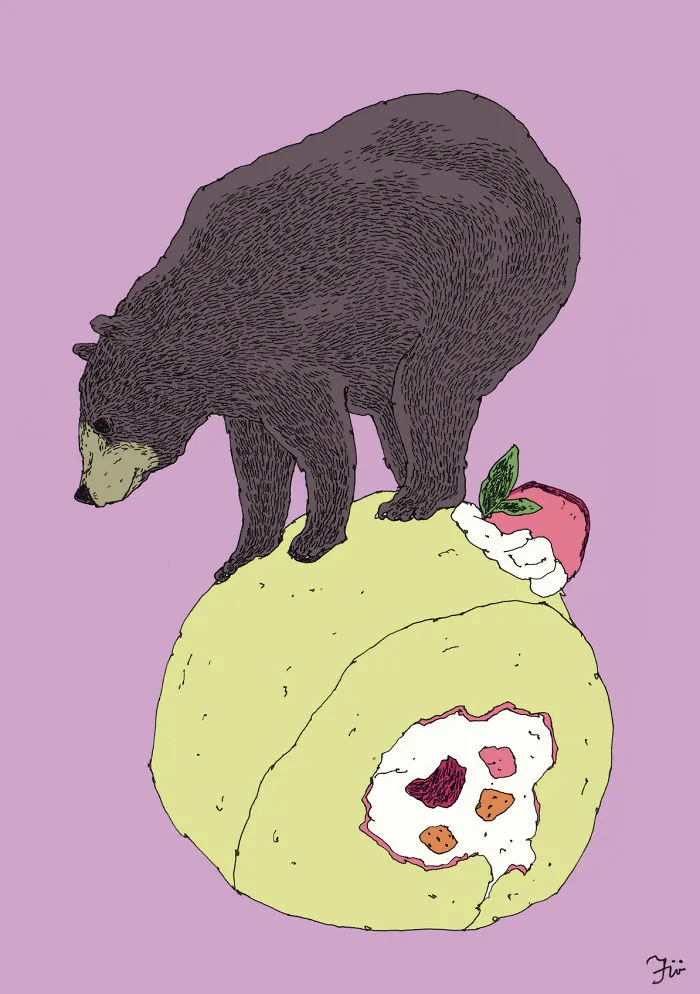 I Create Surreal Drawings That Combine Two Of My Favourite Things - Sweets And Animals