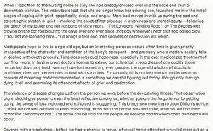 The Long And Winding Road From Sadness To Celebration -The Long Goodbye And Death Of My Mother