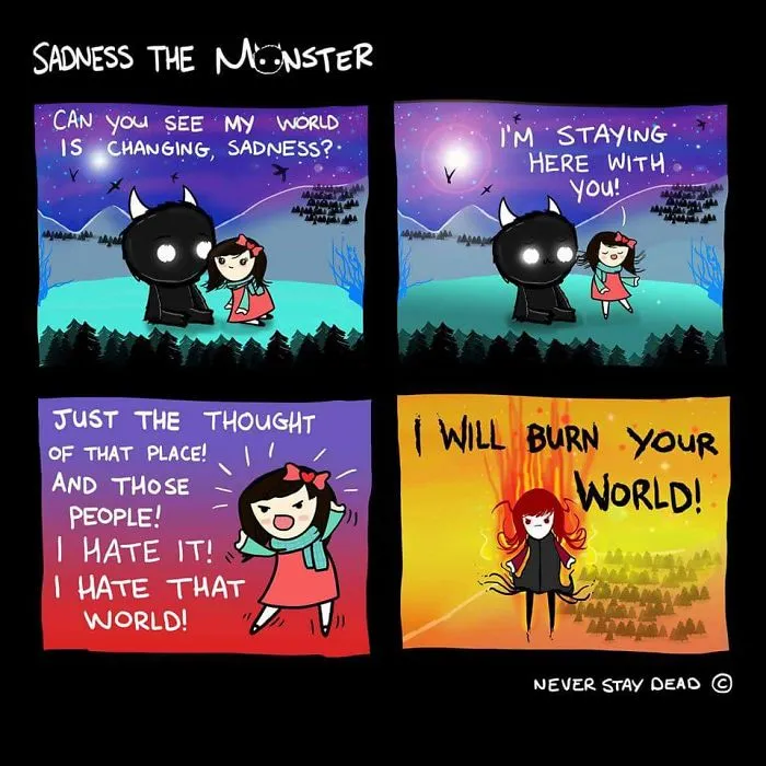 Meet Sadness The Monster, My Greatest Enemy And Savior
