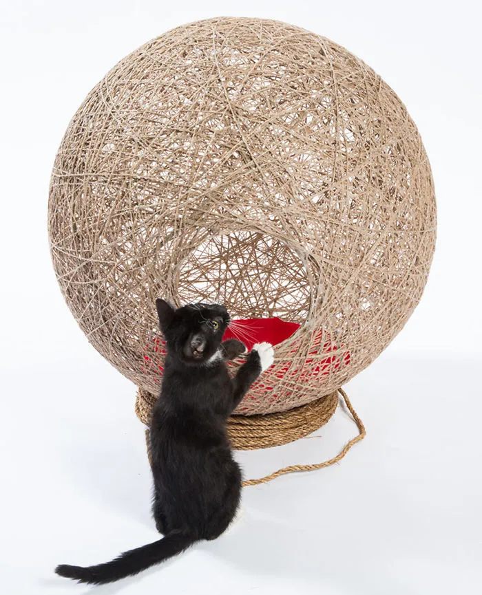 Abramson Teiger Architects’ “Ball Of Twine,” A Rigid Sphere Constructed With The String Material