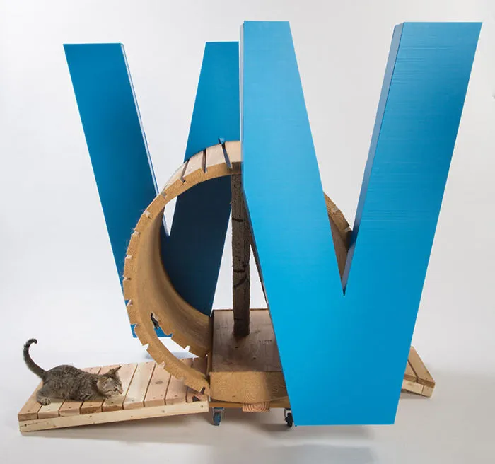 Kollin Altomare Architects’ “Cat’s Win! Cat’s Win!” Is A Multifunctional Piece That Provides “Exercise” And Scratching Surfaces