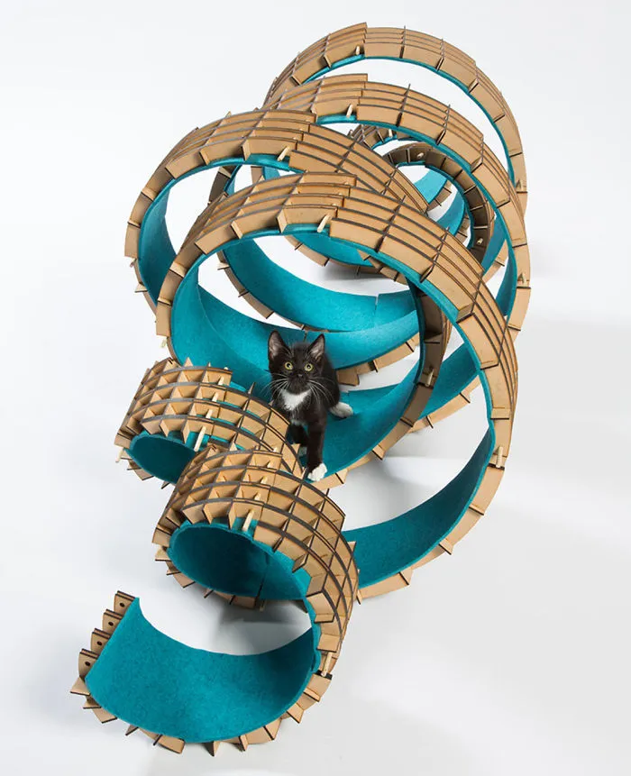 Perkins+Will’s “UnFURled,” A Spiral Shelter Assembled From A Kit Of Interchangeable Parts