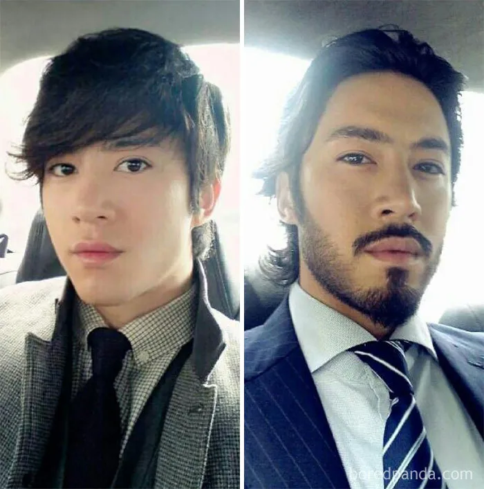 Before And After Growing A Beard