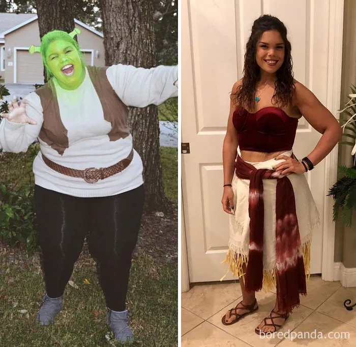 En 2015 fui Shrek en Halloween, ahora he conseguido ser Moana