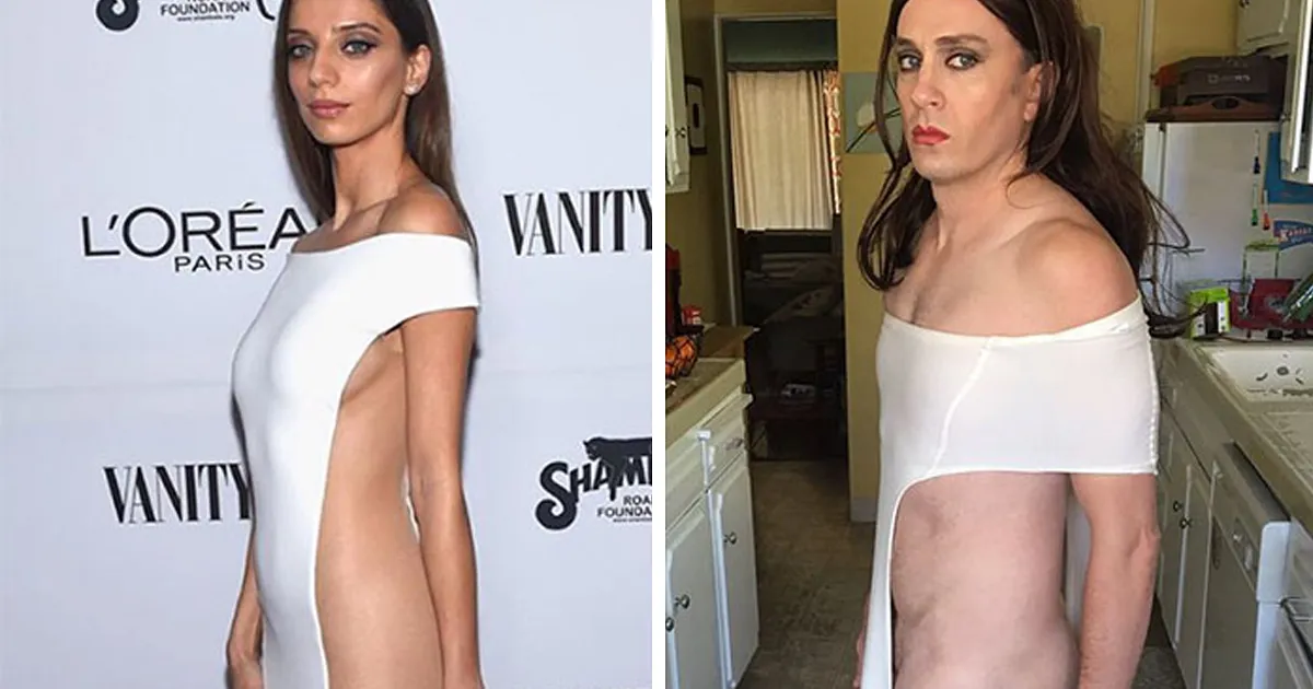 Este actor de "Buffy" recrea la ropa de los famosos usando cosas que encuentra en casa