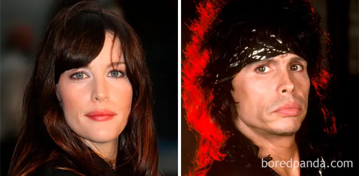 Liv Tyler y Steven Tyler a los treintaitantos