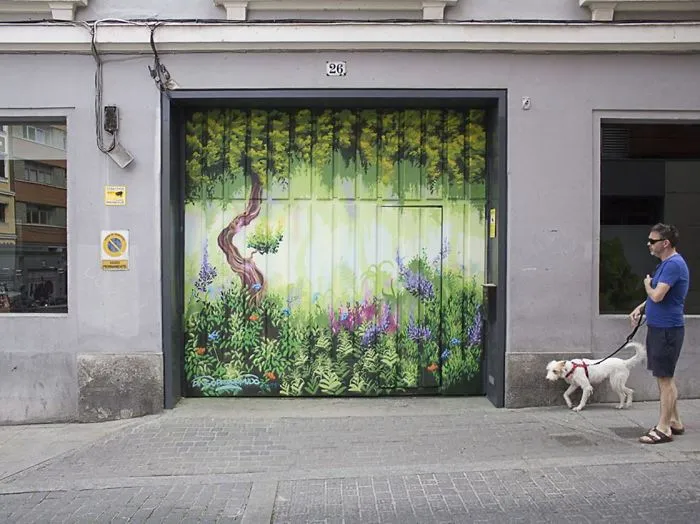 Artist Mixes His Mascot, An Adorable White Dog, With Wonderful Street Arts