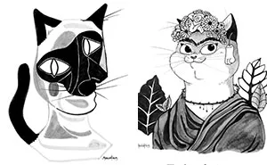 I Created Meowdern Art By Mixing Classical Art With Cats