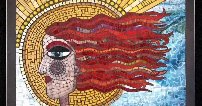 I Show The Process Of Creating Mosaic Art With My Piece Named “Onshore Annie”