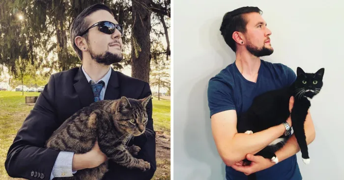 I Can't Have A Cat, So I Cuddle And Take A Pic With Every Cat I Meet