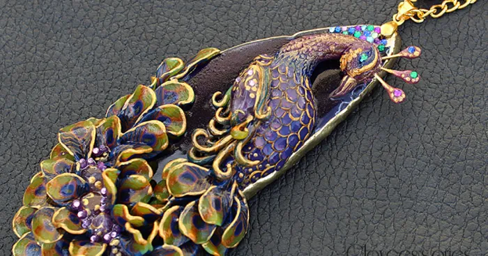 I Use Polymer Clay And Natural Stones To Create Art Nouveau Vintage Jewellery!