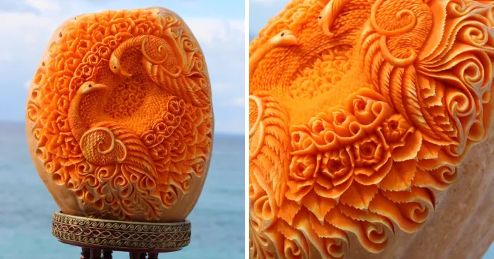 I Have Used Just A Little Knife To Hand Carve This Pumpkin