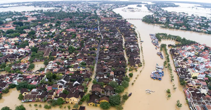 Flooding In Hoi An, The World Heritage Site Of Vietnam