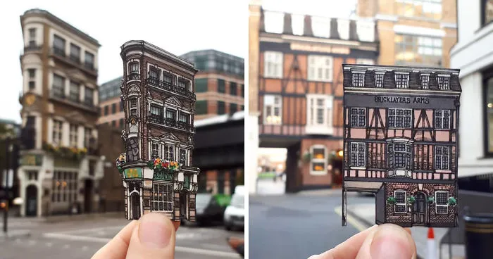 Before I Leave London I Decided To Sketch Some Of My Favourite Little Pubs Around Town