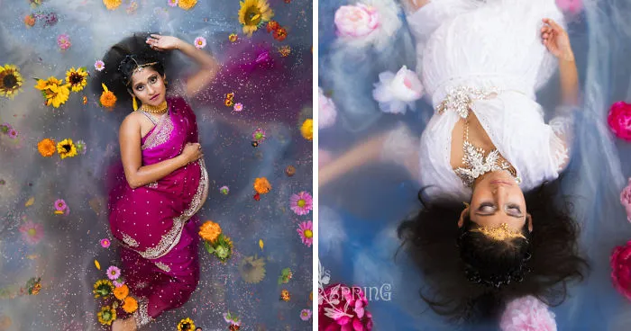 Juniper Spring Photography Takes Milkbath Maternity Photos To A Whole New Level