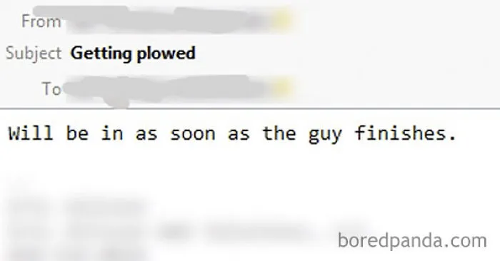 We Got A Snowstorm Last Night. My (Female) Boss's Email Probably Shocked A Few People In Our Socal Office