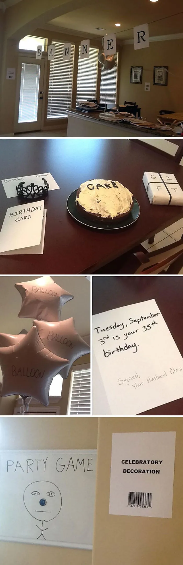 My Wife Wanted A Run-Of-The-Mill Birthday Party. I Asked Her, "So Just A Generic Party?" This Is The Result