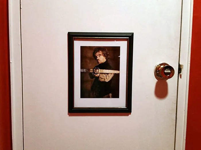 Girlfriend Let Me Decorate The Guest Bathroom. This Is Now The View From The Toilet