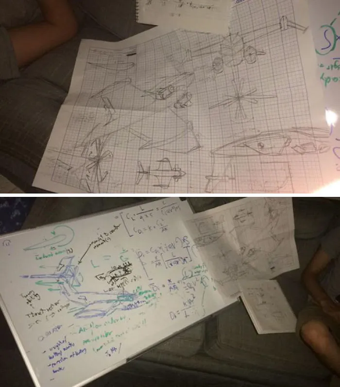So My Roommate Came Back Drunk Last Night And Doesn't Remember Designing An Entire Airplane