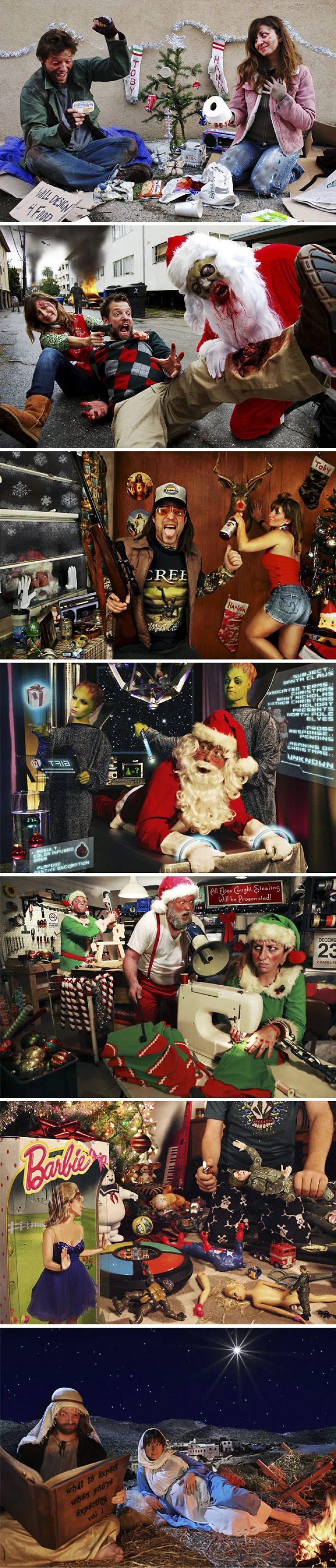 We Like To Go Crazy With Our Christmas Cards 2009-2014