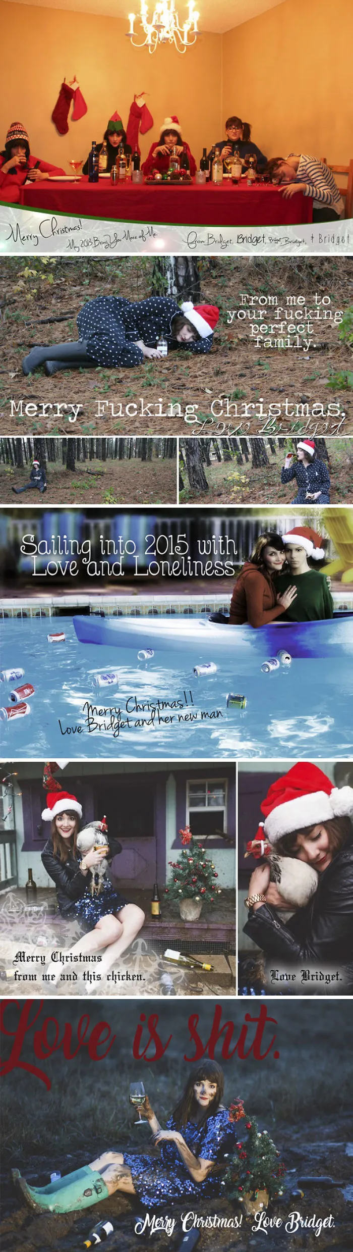 My Single Sister's Very Single Christmas Cards
