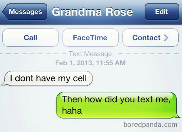 That One Time My Grandma Ever Texted Me