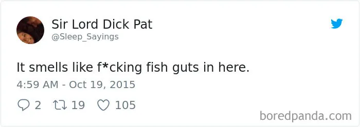 Girlfriend Tweets Weird Things Her Boyfriend Says During His Sleep, And It Will Make You Die From Laughter
