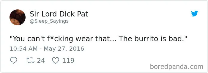 Girlfriend Tweets Weird Things Her Boyfriend Says During His Sleep, And It Will Make You Die From Laughter