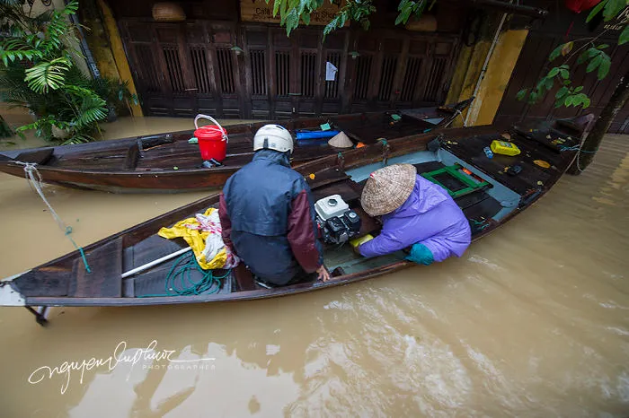 Flooding In Hoi An, The World Heritage Site Of Vietnam