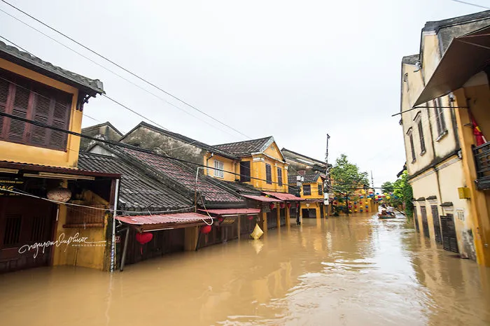 Flooding In Hoi An, The World Heritage Site Of Vietnam