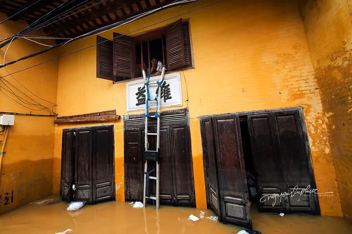 Flooding In Hoi An, The World Heritage Site Of Vietnam