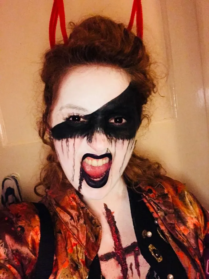 I Went As An Indistinct Demon... Even My Own Reflection Shocked Me A Couple Of Times!!