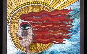 I Show The Process Of Creating Mosaic Art With My Piece Named “Onshore Annie”