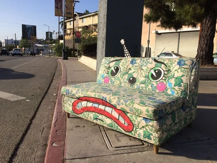 Artist Shows The Sorrow Of Thrown Away Objects He Finds In The Streets By Drawing Sad Clown Faces On Them